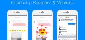 FB Messenger Hadirkan Fitur Reactions & Mention